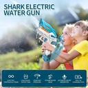 A&T TOY Electric Shark Water Gun for Kids & Adults – Powerful Automatic Water Blaster with 10m Long Range, 300cc Large Capacity, Rechargeable Summer Toy for Pool, Beach & Outdoor Parties (Ages 8–12+) | A&T-44025 |