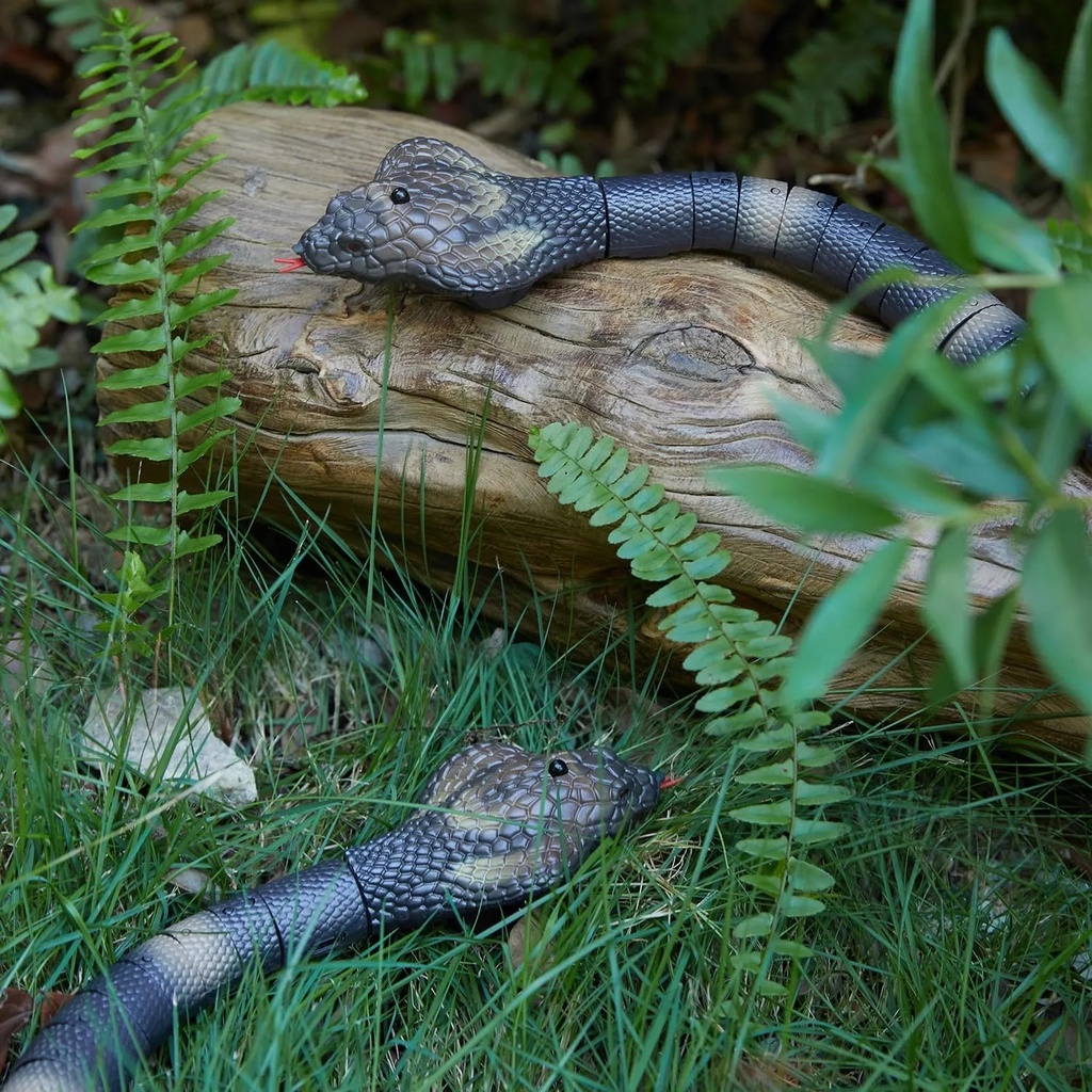 A&T TOY Realistic Remote Control Cobra Snake Toy – Rechargeable RC Snake with Smart Sensing & Infrared Controller, 16-Inch Prank & Cat Toy, Gift for Kids Ages 6+