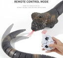 A&T TOY Realistic Remote Control Cobra Snake Toy – Rechargeable RC Snake with Smart Sensing & Infrared Controller, 16-Inch Prank & Cat Toy, Gift for Kids Ages 6+