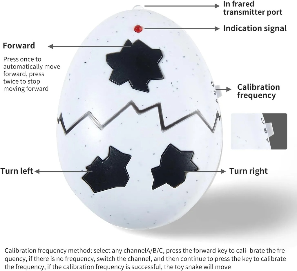 A&T TOY Realistic Remote Control Cobra Snake Toy – Rechargeable RC Snake with Smart Sensing & Infrared Controller, 16-Inch Prank & Cat Toy, Gift for Kids Ages 6+