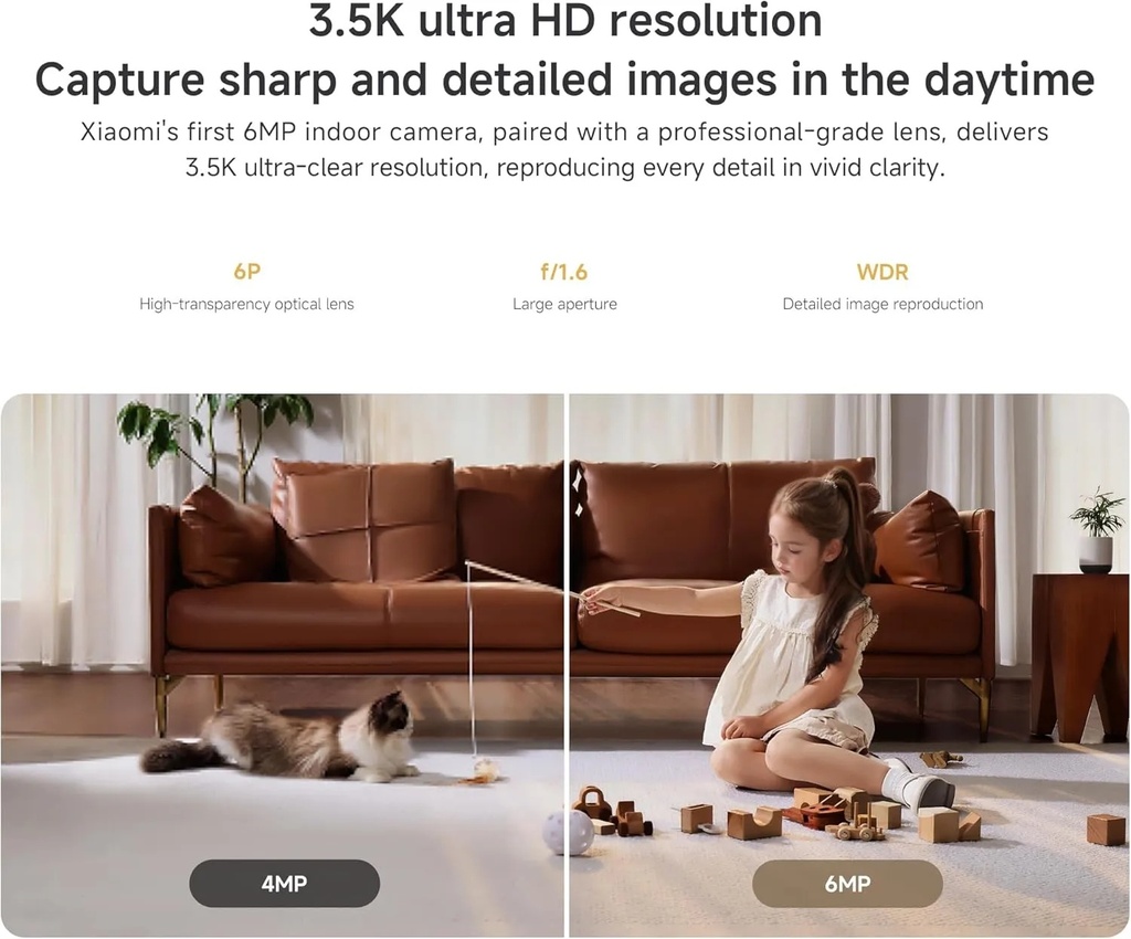 Xiaomi Smart Camera C500 – 3K Ultra HD Indoor Security Camera, 360° Pan & 116° Tilt, Night Vision, Dual-Band Wi-Fi, Privacy Shield | MBC44 |