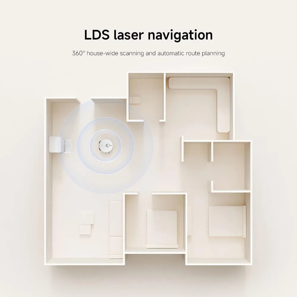 Xiaomi Robot Vacuum X20 Pro – 7000Pa Suction, Smart Mop & Vacuum Cleaner, Omni Station, 4800mAh Battery, Intelligent Home Cleaning | D102GL |