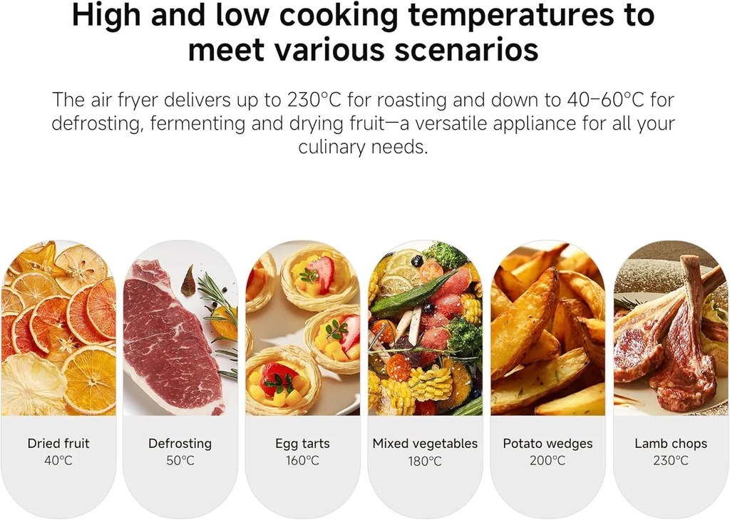 Xiaomi Dual Zone Air Fryer 10L – 2 Baskets (3.5L + 6.5L), 2700W, 6-in-1 Functions: Air Fry, Roast, Bake, Grill, Reheat, Dehydrate | MAF-D1001 |