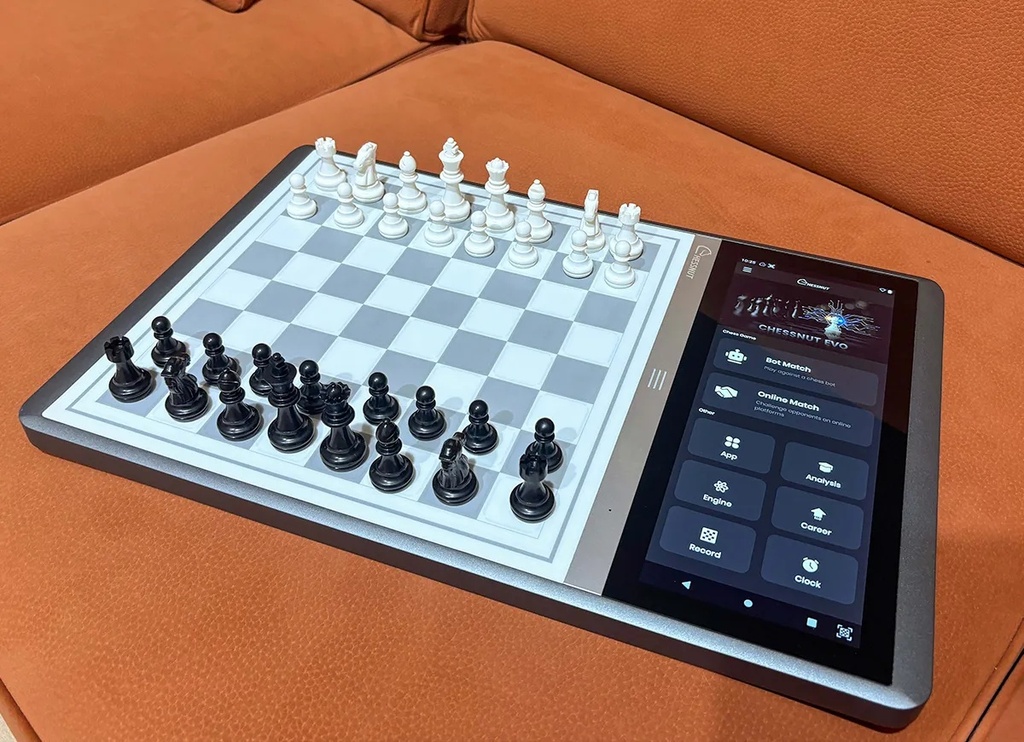 Chessnut Evo Ultra Smart AI Chessboard – 12.3” Smart AI Chess Table with LED, Stockfish & Maia Engines, Android 11 | CE100 |