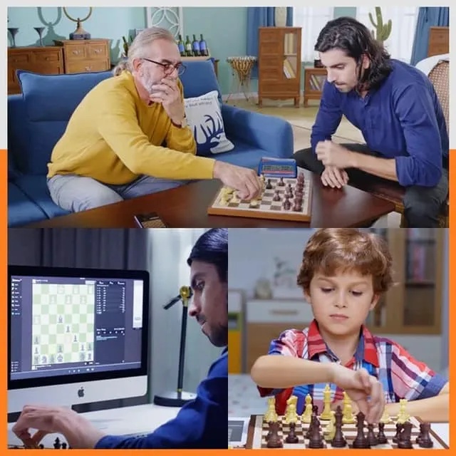 Chessnut Air Electronic Chess Set – Handcrafted Smart Wooden Chessboard with LED Guidance, Adaptive AI & Online Play | CA100 |