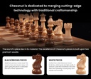 Chessnut Pro Full-Sized Wooden Electronic Chess Set with Tournament Board & LED Move Display | CP100 |