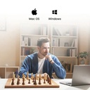 Chessnut Pro Full-Sized Wooden Electronic Chess Set with Tournament Board & LED Move Display | CP100 |