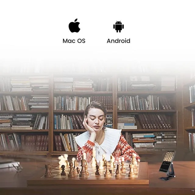 Chessnut Pro Full-Sized Wooden Electronic Chess Set with Tournament Board & LED Move Display | CP100 |