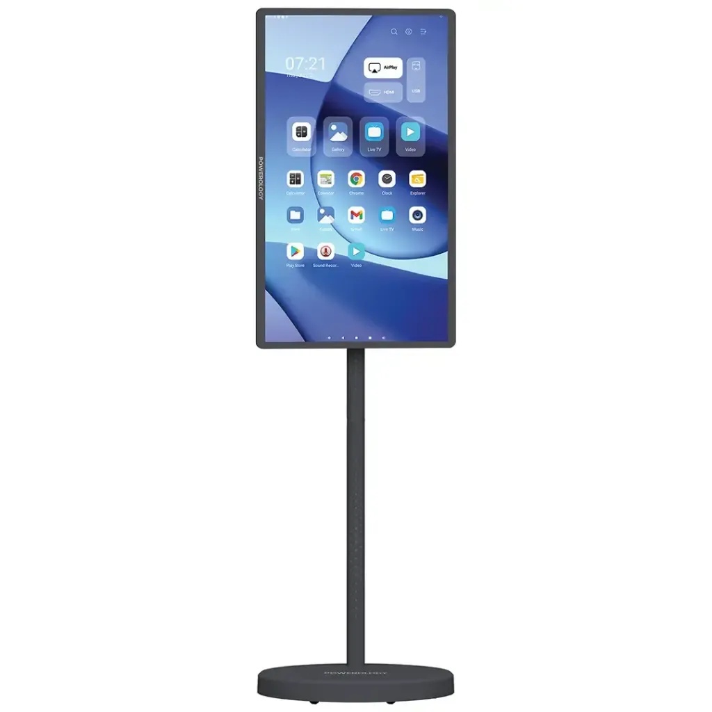 Powerology Banf 32″ Portable Smart Monitor with Built-in Battery, Full HD Touch Display & Android OS | PWHSD01 |