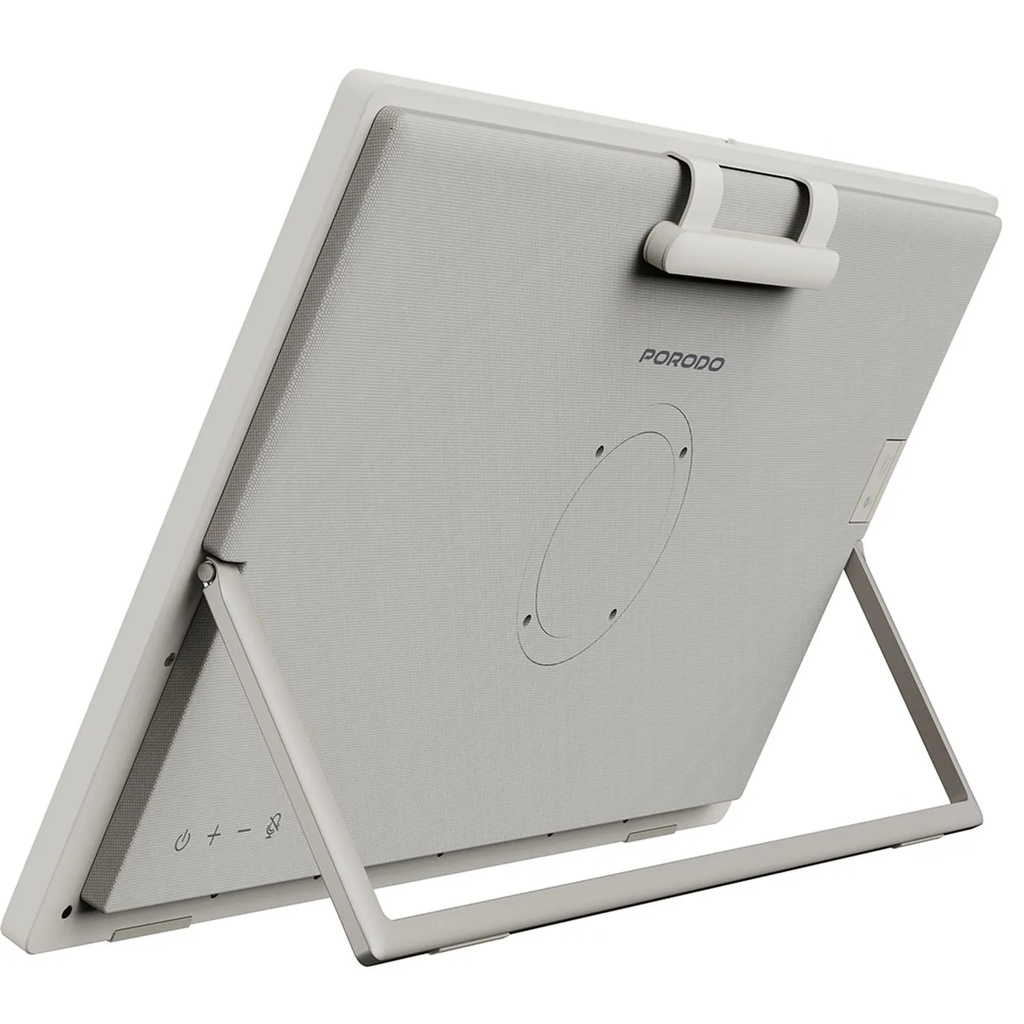 Porodo Naspanora 24.5 inch Portable Smart Tablet with Stereo Speakers, 10-Point Touch & Android 14, With One Year Free SUB | PDSSK245WH |