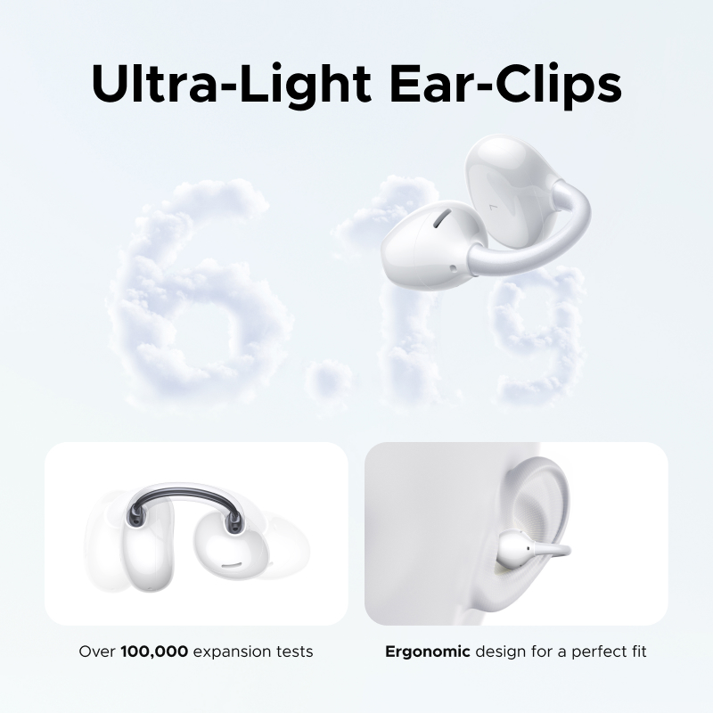 UGREEN S8 ClipBuds Pro Hybrid Active Noise-Cancelling Open-Ear Wireless Earbuds | Hi-Res LDAC, Adaptive ANC, Up to 32H Playtime | WS218 \ 65880 |