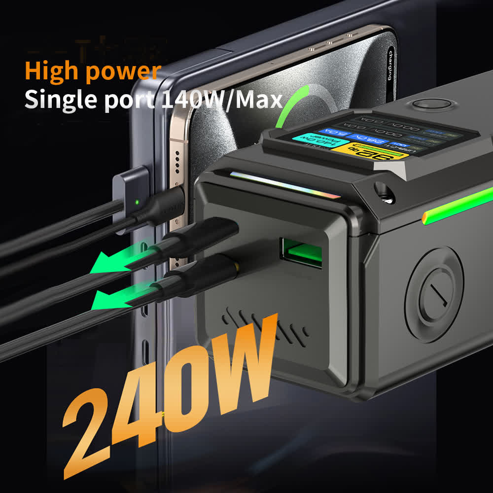 7MD 240W Power Bank 27000mAh with 1.54” TFT Display | PD 3.1 Fast Charging | 7MD44925 |