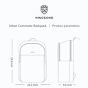 Kingsons Slim Travel Backpack – Waterproof Nylon Business & Laptop Backpack for Work, Travel & Commuting | KS25002 |