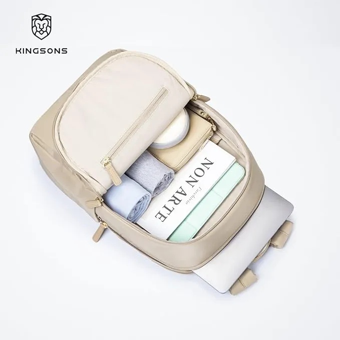 Kingsons Slim Travel Backpack – Waterproof Nylon Business & Laptop Backpack for Work, Travel & Commuting | KS25002 |