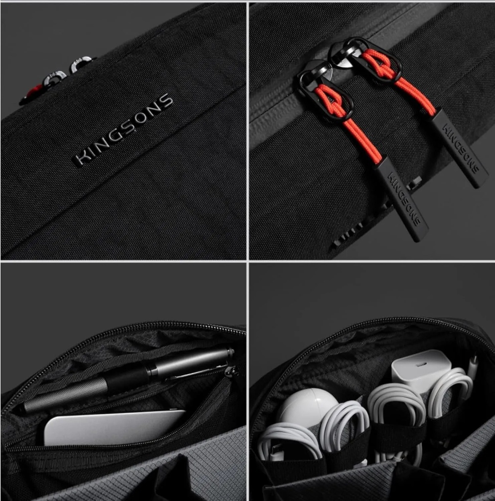 Kingsons Travel Essential Digital Storage Bag – Waterproof Organizer for Toiletries, Electronics & Accessories | KS25057 |