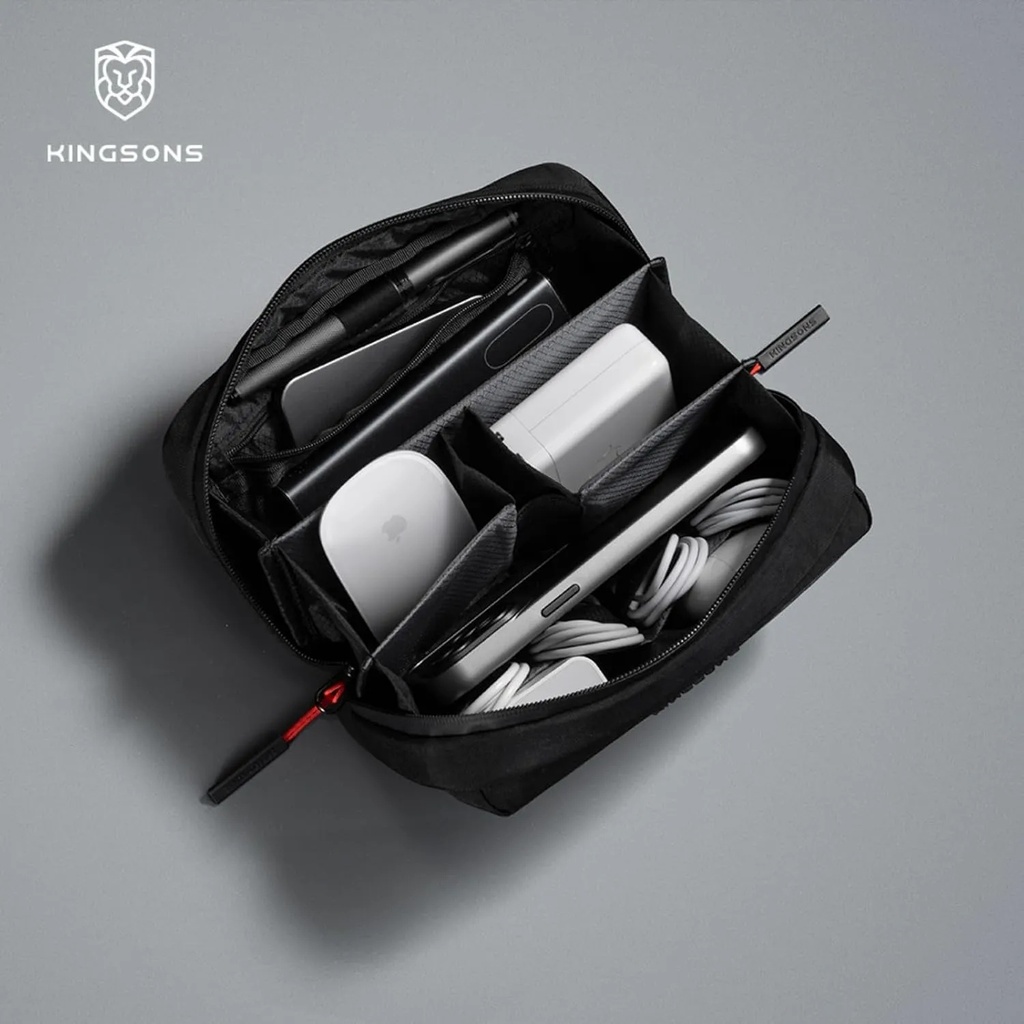 Kingsons Travel Essential Digital Storage Bag – Waterproof Organizer for Toiletries, Electronics & Accessories | KS25057 |