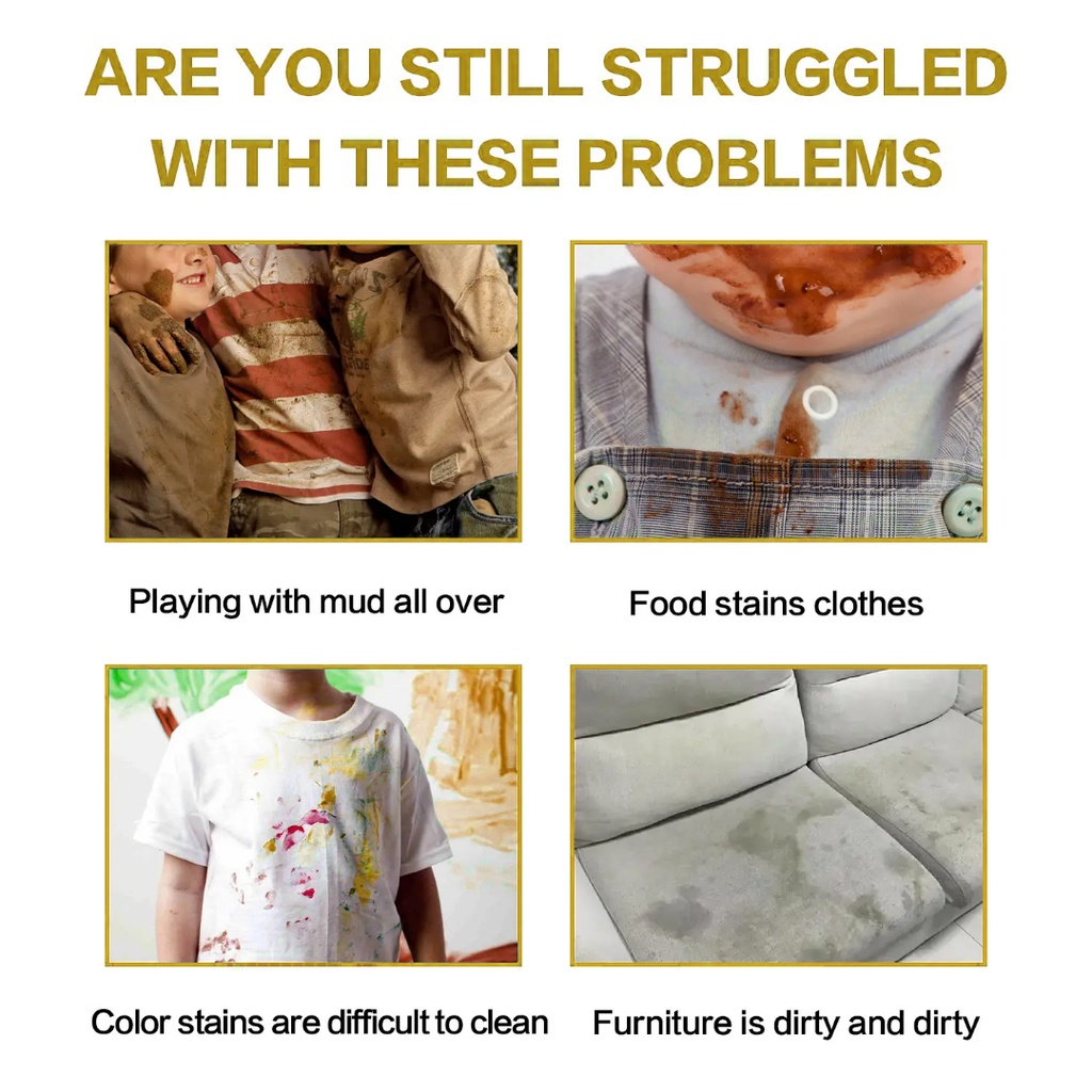 Easy by 7MD STAIN-LESS Fast & Effective Stain Remover 120ml | PH Neutral Multi-Purpose Cleaner | 7MD45725 |