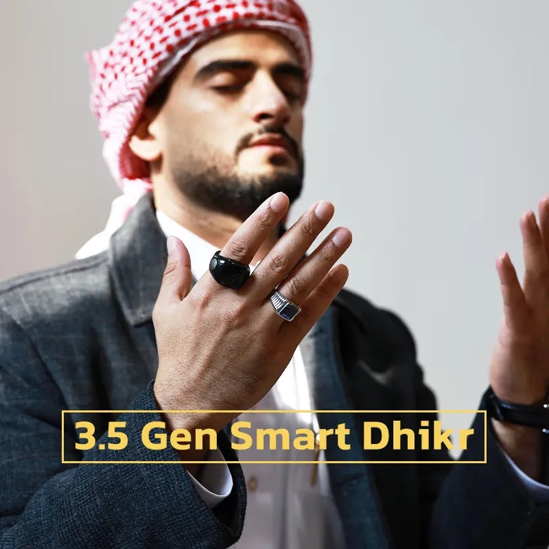 Weslamic iTasbih Salam+ Smart Digital Tasbih Ring | 3 Sizes in One | OLED Display | App Connected | IP67 Waterproof