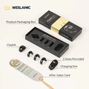Weslamic iTasbih Salam+ Smart Digital Tasbih Ring | 3 Sizes in One | OLED Display | App Connected | IP67 Waterproof