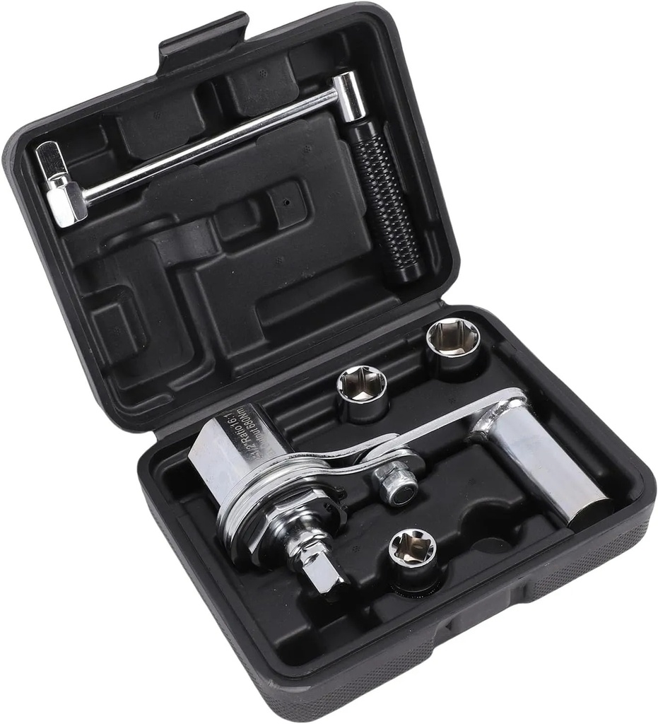 SUV Tire Changing Heavy-Duty Torsion Wrench Set – Torque Multiplier 1/2” DR, 3 Sockets, Upgraded 8-Point, Max 680N·M