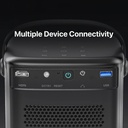 Powerology Starbeam 100 inch 4K GTV Projector – Android 9, Google TV, Brightness 450 ANSI, Full HD, 3D Support, 15000mAh Battery, USB & HDMI Connectivity, Laser Auto-Focus, Portable Home Entertainment Projector, With One Year Free SUB | PGTVPBK |