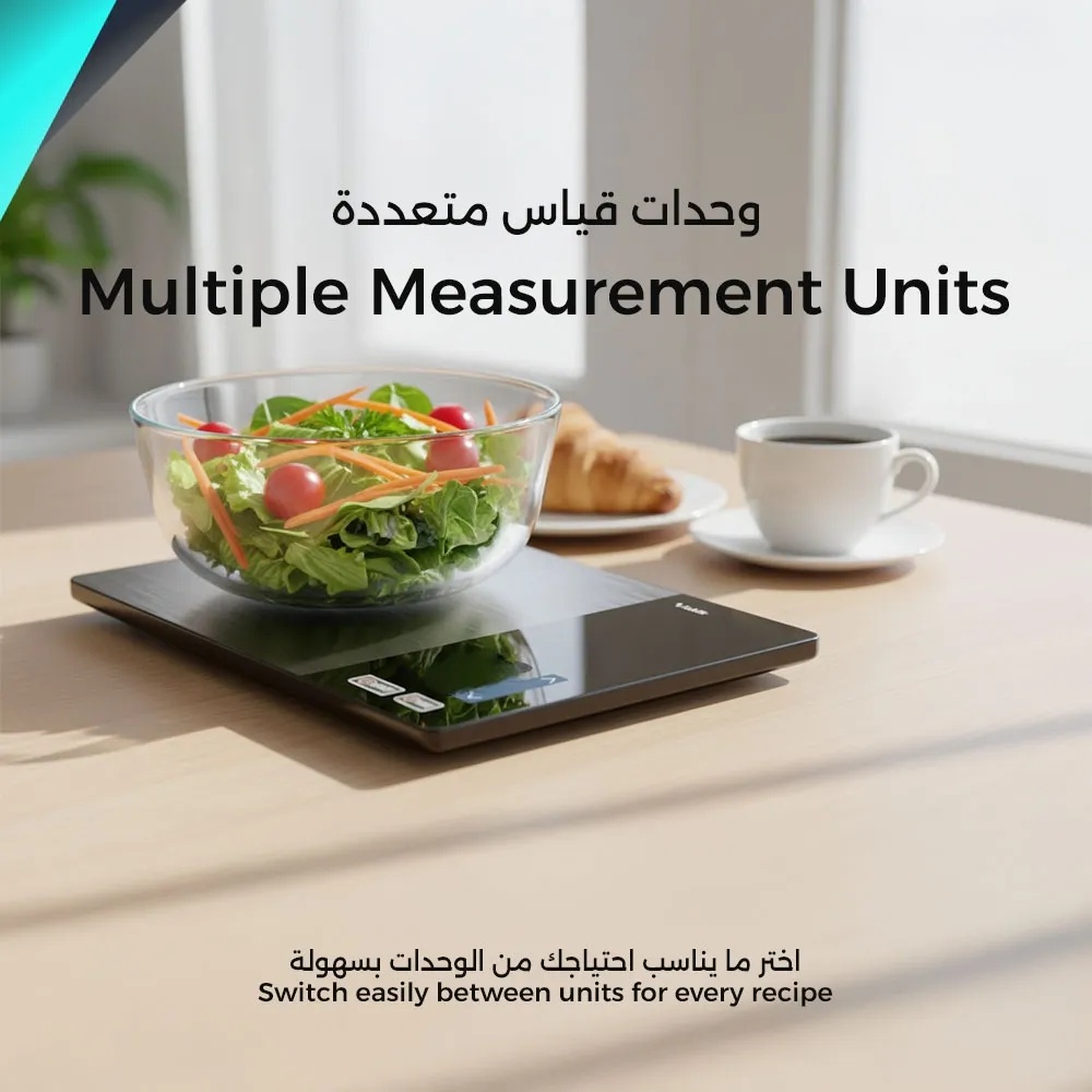 Taktik Smart Food Scale 5kg with Nutrition Display & Bluetooth – Macro Tracking LED Screen | TT-SFS-5000-24 |