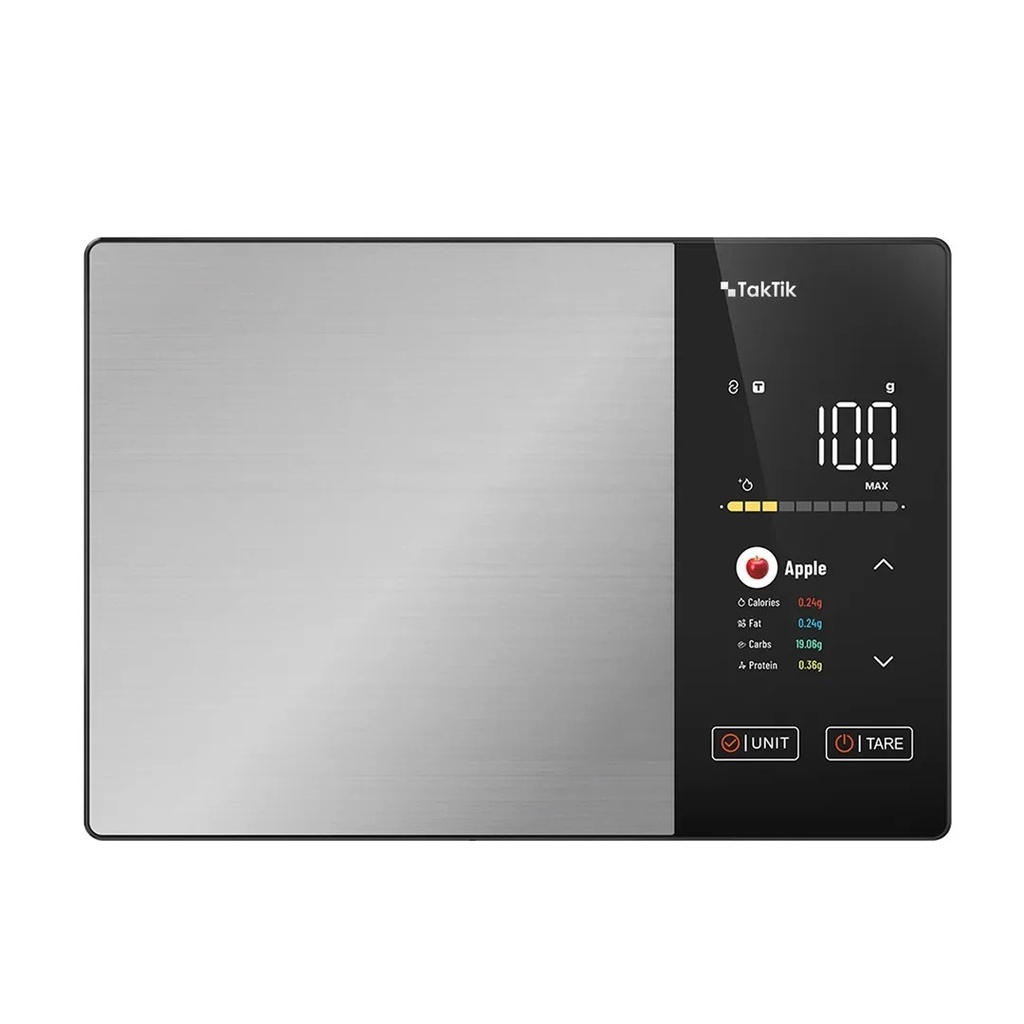 Taktik Smart Food Scale 5kg with Nutrition Display & Bluetooth – Macro Tracking LED Screen | TT-SFS-5000-24 |