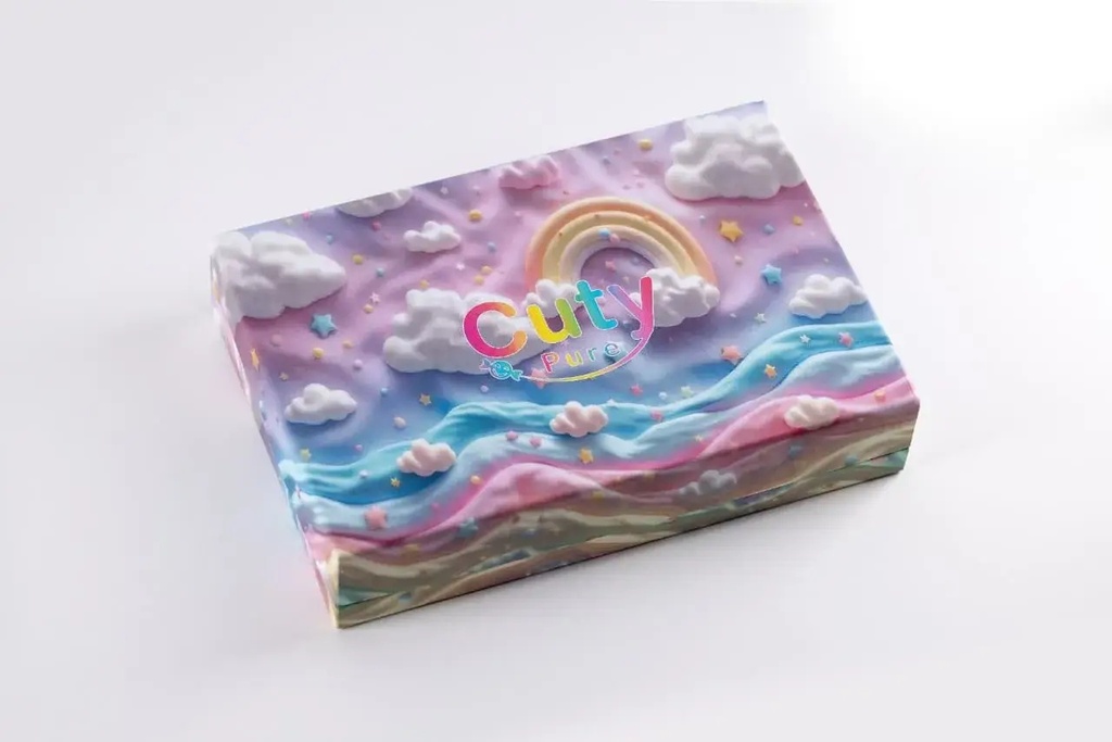 Cuty Perfume Set for Boys – Sweet + Baby (50ml Each) with Gift Keychain | Rainbow Box |