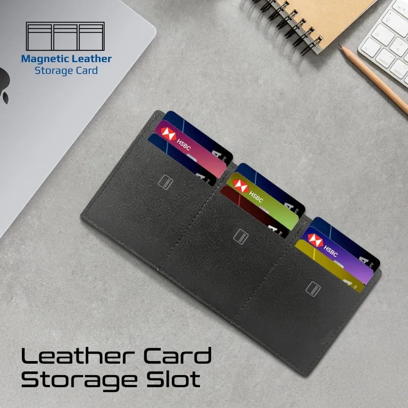 Promate Multi-Pocket Tech Pouch with Biometric Lock | UrbanPouch-Pro |