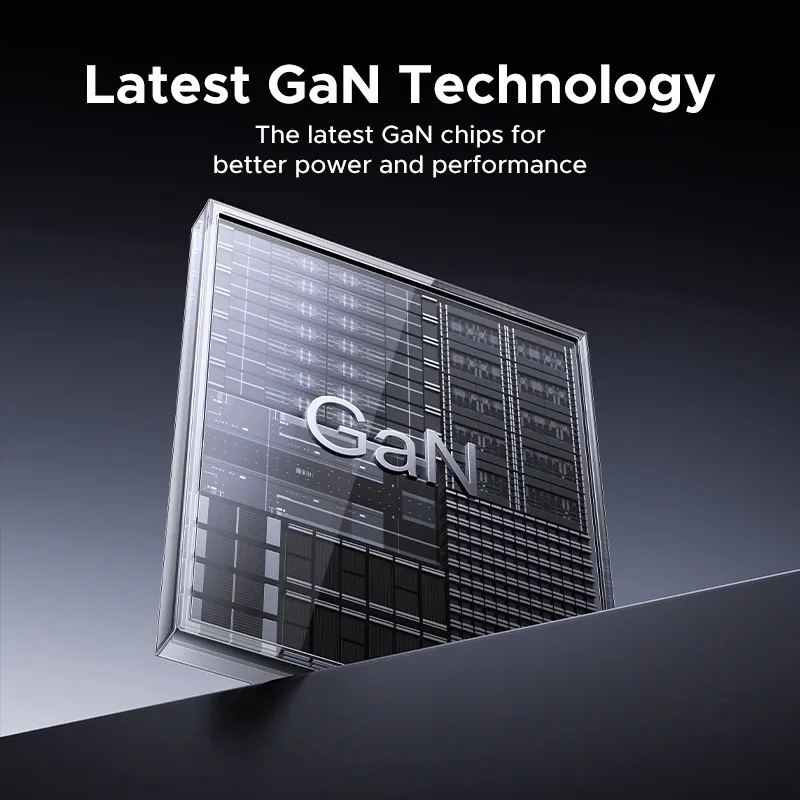 UGREEN 65W GaN Universal Travel Charger with 3 USB Ports (2 USB-C + 1 USB-A) & AC Socket – PD Fast Charging | S550 / 55001 |