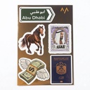 7MD Emirati Travel Stickers Collection – Premium UAE-Themed Stickers for Luggage & Accessories