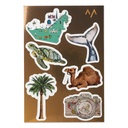 7MD Emirati Travel Stickers Collection – Premium UAE-Themed Stickers for Luggage & Accessories