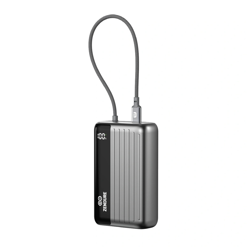Zendure SuperMini Hybrid 20 Power Bank 20,000mAh 45W with Built-in USB-C Cable & Digital Display | ZDSMP-DA20 |