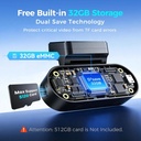 DDPAI N5 Dual 4K Dash Cam with Front 2160P + Rear 1080P Recording, Built-in 32GB eMMC, ADAS, GPS & 5G WiFi | DN005-01 |