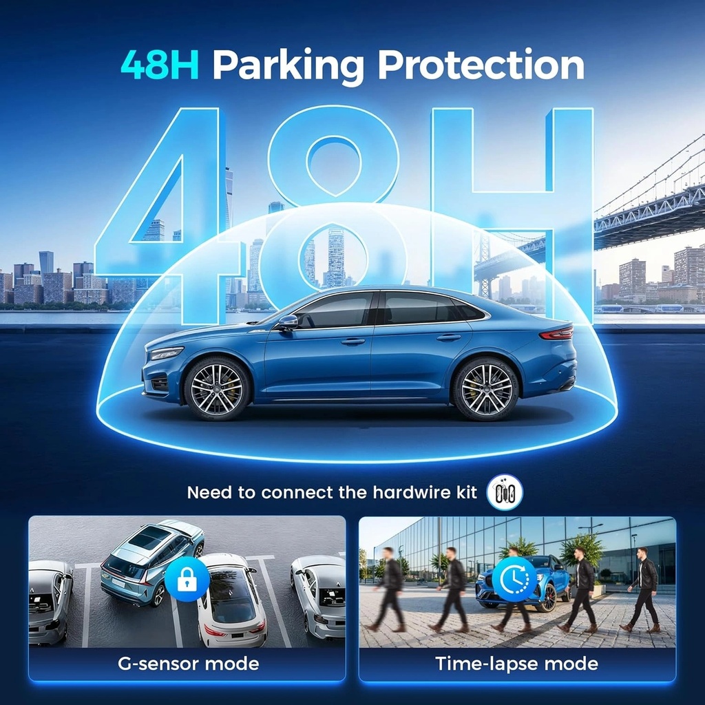 DDPAI N5 Dual 4K Dash Cam with Front 2160P + Rear 1080P Recording, Built-in 32GB eMMC, ADAS, GPS & 5G WiFi | DN005-01 |