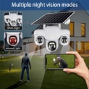V380 Solar 4G PTZ CCTV Camera with 6MP Triple-Lens, Motion Tracking, Night Vision & Cloud Control | VTS31-G-F |