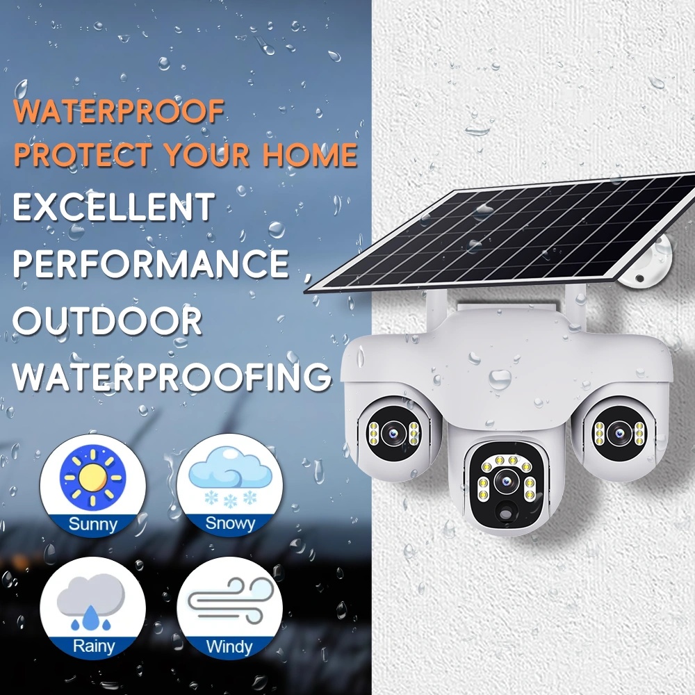V380 Solar 4G PTZ CCTV Camera with 6MP Triple-Lens, Motion Tracking, Night Vision & Cloud Control | VTS31-G-F |