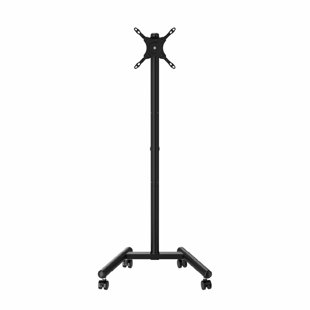 SKILL TECH Economy Compact TV Cart Stand with Height Adjustment, Tilt & Rotation Support (13"–50") | SH 6222FS |