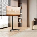SKILL TECH Economy Compact TV Cart Stand with Height Adjustment, Tilt & Rotation Support (13"–50") | SH 6222FS |