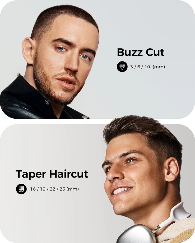 Glaker 2 in 1 Professional Hair Clipper + Trimmer | Long Battery Life | LED Display | Safe & Comfortable | Powerful & Quiet Motor | K11S |