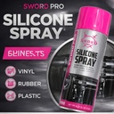Sword Pro Silicone Spray 450ml – Multi-Purpose Lubricant, Protective Coating & High-Gloss Finish | SW-0090 |