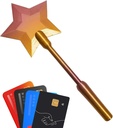 Magic Star Contactless Card Holder Wand – 3D Printed Credit Card Holder with RFID Protection (35cm)