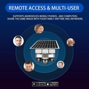 V380 Pro 4G Solar Security Camera – Triple Lens PTZ System, 360° Coverage, Night Vision & IP66 Waterproof | VTS30A-G-F |