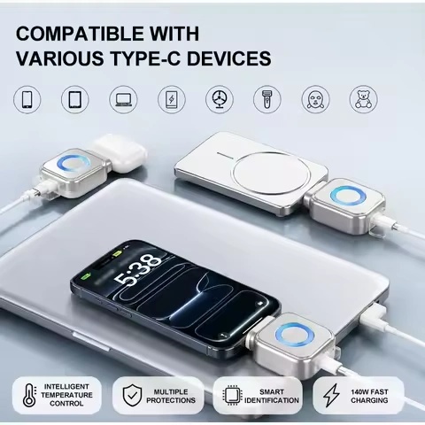 Kuwajia Smart Power Auto Disconnector – Type-C & Lightning Charging Cut-Off Protector | KH-51 |