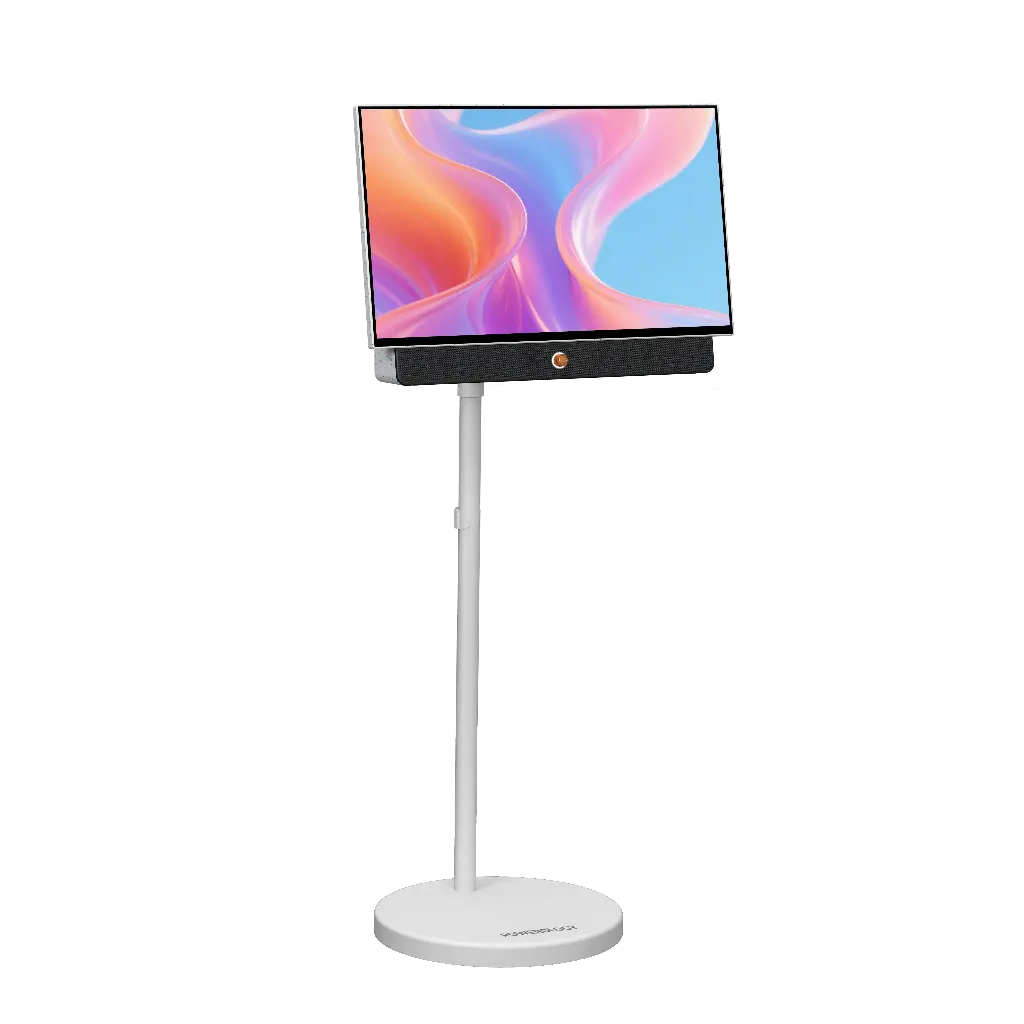 POWEROLOGY CYPRES Portable TV Stand with Wheels for 27"–40" Screens | PWST027WH |