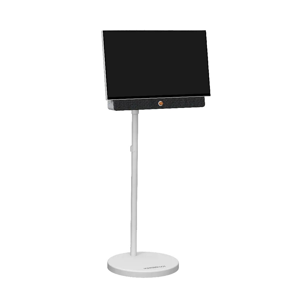 POWEROLOGY CYPRES Portable TV Stand with Wheels for 27"–40" Screens | PWST027WH |