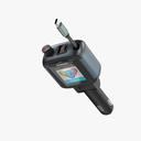 Porodo Voltrush Multi-Port USB Car Charger with TFT Display & Retractable Cable | PDCCR36 |