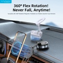 Vyvylabs Z05 360° Rotation Magnetic Foldable Car Phone Holder – Suction Cup Mount, 4.7–6.7” Phones, PC+ABS+Zinc Alloy | VJZ05 |