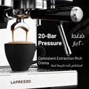 LePresso Deliziosa Semi-Automatic Coffee Machine – 2950W Dual Boiler, 20 Bar Pressure, 2.8L Water Tank, Touch Control | LPCFFSCM0098 |