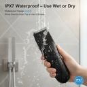 Taktik Body Hair Trimmer for Men – 800mAh Battery, Waterproof Design, 90-Min Runtime, Type-C Charging | TT-BHT800-BK |